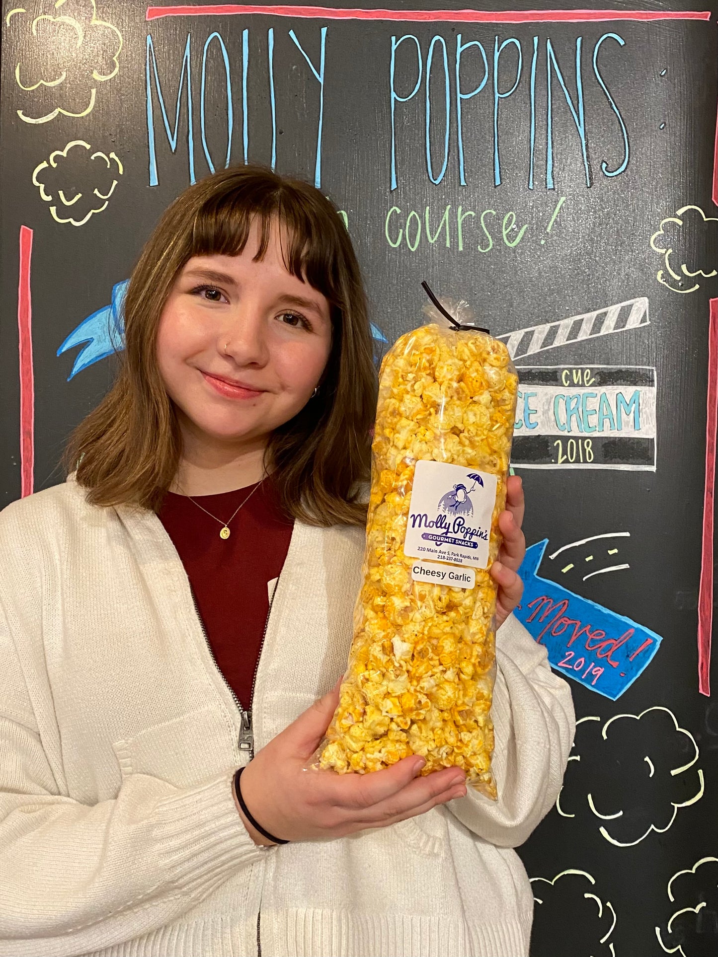 Cheesy Garlic Popcorn