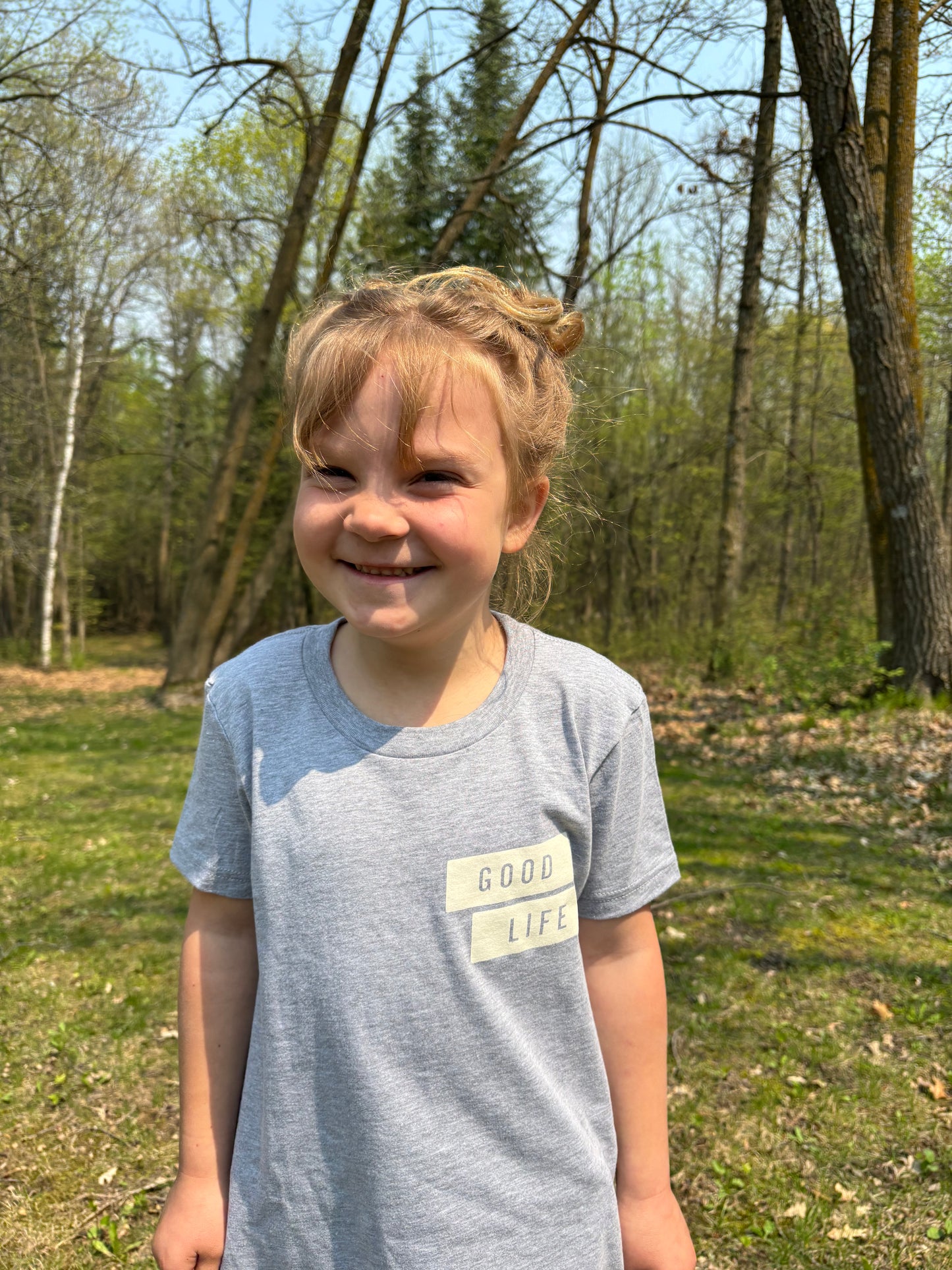 Kids Gray Logo Tee